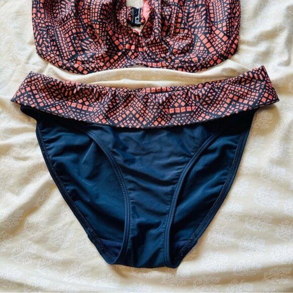 Bravissimo SW335 Paphos Bikini Set – Size 30GG (Top) XS (Bottom) in Coral Print - Picture 3 of 13